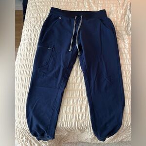 Figs Navy Blue Track Pants